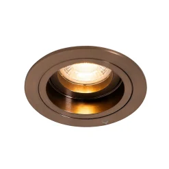 Spot encastré rond bronze foncé orientable et inclinable - Chuck