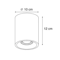 Spot encastré rond intelligent en béton avec Wifi GU10 - Deep