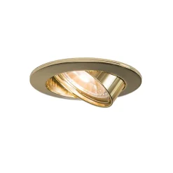 Spot encastré rond orientable doré - Edu
