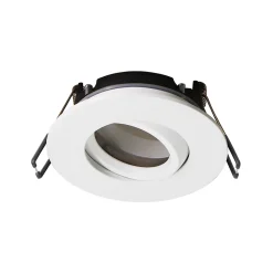 Spot encastrable au plafond IP44 blanc, ampoule 4000K 5,5W GU10, orientable, encastrable, POLI EDO, 3 pcs.