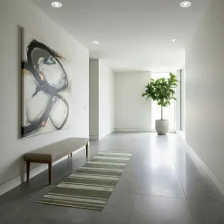 Spot encastrable au plafond IP44 blanc, ampoule 6500K 5,5W GU10, orientable, encastrable, POLI EDO, 3 pcs.