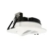 Spot encastrable au plafond IP44 blanc, ampoule 6500K 7,5W GU10, orientable, encastrable, POLI EDO, 6 pcs.