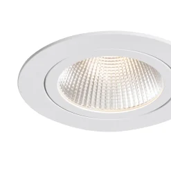 Spot encastrable blanc 9,5 cm avec LED 1015 lm Dimmable IP65 - Gaius