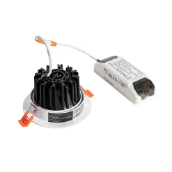 Spot encastrable blanc 9,5 cm avec LED 1015 lm Dimmable IP65 - Gaius