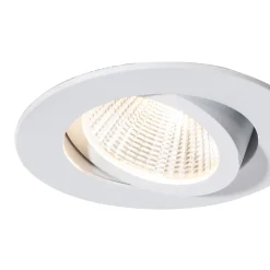 Spot encastrable blanc 6,8 cm avec LED 545 lm à intensité variable IP65 - Gaius
