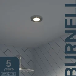 Spot encastrable Burnell LED intégrée blanc neutre dimmable IP65 450lm 6.2W Ø8.5xH.4cm chrome GoodHome