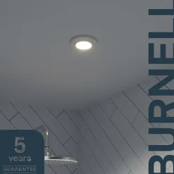 Spot encastrable Burnell LED intégrée blanc neutre dimmable IP65 450lm 6.2W Ø8.5xH.4cm blanc GoodHome