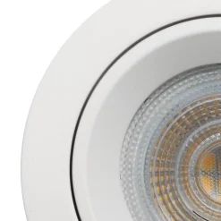 Spot encastrable Caius GU10 blanc neutre IP44 345lm 4.7W Ø8.5xH.10.1cm blanc GoodHome