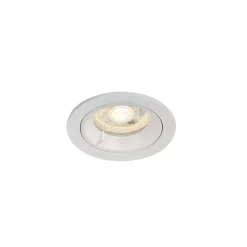 Spot encastrable Caius GU10 blanc neutre IP44 345lm 4.7W Ø8.5xH.10.1cm blanc GoodHome