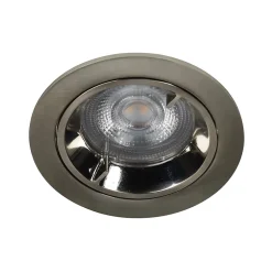 Spot encastrable Caius LED GU10 Ø8,5cm IP44 345lm 50W 5.2W GoodHome blanc neutre chrome
