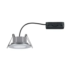 Spot encastrable Calla LED intégrée 4000K IP65 680lm rond orientable chrome mat Paulmann