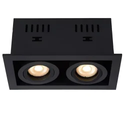 Spot encastrable CHIMNEY en aluminium avec 2xGU10 - Noir - Lucide