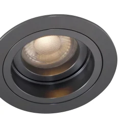 Spot encastrable chuck - 1 lumière - D 9.2 cm - Gris foncé - Moderne - Éclairage intérieur - Salon I Chambre I Cuisine I Salle à
