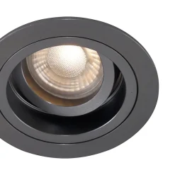 Spot encastrable chuck - 1 lumière - D 9.2 cm - Gris foncé - Moderne - Éclairage intérieur - Salon I Chambre I Cuisine I Salle à