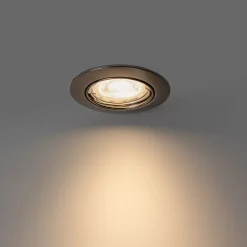 Spot encastrable cisco - 1 lumière - L 8.2 cm - Gris foncé - Moderne - Éclairage intérieur - Salon I Chambre I Cuisine I Salle à