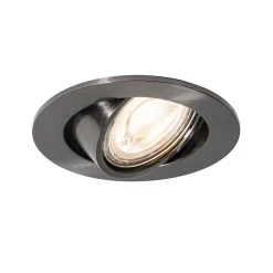 Spot encastrable cisco - 1 lumière - L 8.9 cm - Gris foncé - Moderne - Éclairage intérieur - Salon I Chambre I Cuisine I Salle à