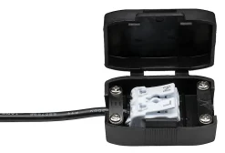 Spot encastrable Cole LED intégrée blanc chaud IP44 470lm Ø8cm doré finition noire Paulmann