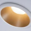 Spot encastrable Cole LED intégrée blanc chaud IP44 470lm Ø8cm doré finition blanche Paulmann