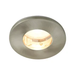 Spot encastrable Colours Hades IP65 chrome brossé Ø8,5 cm