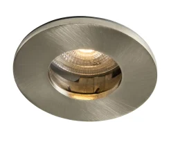 Spot encastrable Colours Hades IP65 chrome brossé Ø8,5 cm