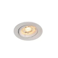 Spot encastrable Debye GU10 blanc chaud IP20 dimmable 520lm 5.8W Ø8.5xH.9.4cm blanc GoodHome
