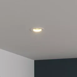 Spot encastrable Debye GU10 blanc chaud IP20 dimmable 520lm 5.8W Ø8.5xH.9.4cm blanc GoodHome