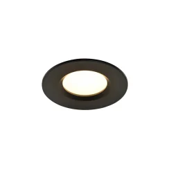 Spot encastrable Etana LED intégrée blanc chaud IP65 410lm 4.7W Ø8.5cmxH.3.1cm métal noir GoodHome