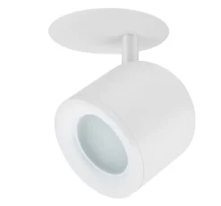 Spot encastrable Fossey GU10 IP20 P.16cmxØ9cmxH.16cmxL.9cmxl.9cm blanc GoodHome