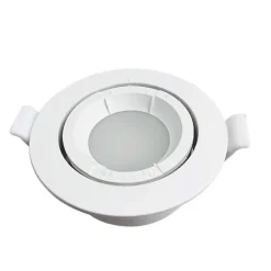 Spot Encastrable GU10 LED Orientable Rond BLANC - SILUMEN - Compatible avec les ampoules GU10