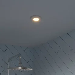 Spot encastrable Hades GU5.3 blanc chaud IP65 345lm 4.4W Ø8xH.8.2cm blanc GoodHome