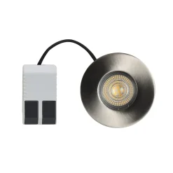 Spot encastrable Hades GU5.3 blanc neutre IP65 345lm 4.4W Ø8xH.8.2cm chrome GoodHome