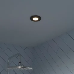 Spot encastrable Hades GU5.3 blanc neutre IP65 345lm 4.4W Ø8xH.8.2cm noir GoodHome