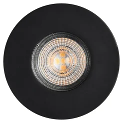 Spot encastrable Hades GU5.3 blanc chaud IP65 345lm 4.4W Ø8xH.8.2cm noir GoodHome