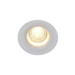 Spot encastrable Hobson LED intégrée blanc chaud IP20 dimmable 450lm 6.1W Ø8.8xH.5.3cm blanc GoodHome