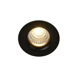 Spot encastrable Hobson LED intégrée blanc chaud IP20 dimmable 450lm 6.1W Ø8.8xH.5.3cm noir GoodHome