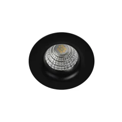 Spot encastrable Hobson LED intégrée blanc chaud IP20 dimmable 450lm 6.1W Ø8.8xH.5.3cm noir GoodHome