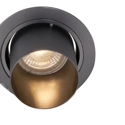 Spot encastrable installa - 1 lumière - D 9.2 cm - Gris foncé - Moderne - Éclairage intérieur - Salon I Chambre I Cuisine I