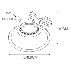 Spot encastrable intelligent blanc avec WiFi GU10 - Dept