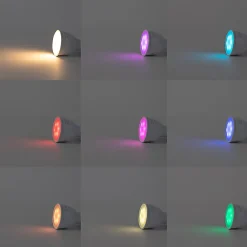 Spot encastrable intelligent acier rond IP44 incl. Wifi GU10 - Xena