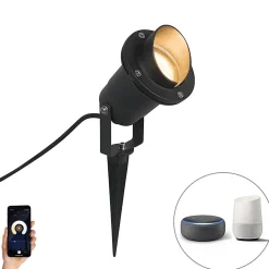 Spot encastrable intelligent noir IP65 avec Wifi GU10 - Done
