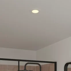 Spot encastrable Leavitt LED intégrée blanc chaud IP44 300lm 4.5W Ø8.5xH.4.7cm blanc GoodHome