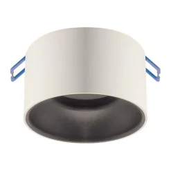 Spot Encastrable LED BLANC et NOIR pour Intérieur - SILUMEN - GU10 - Aluminium