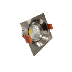 Spot Encastrable LED COB Carré Orientable 8W 60 degrés ALU - Blanc Neutre 4000K - 5500K - SILAMP