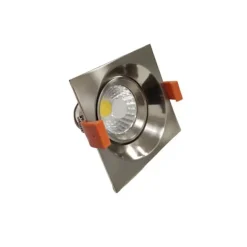 Spot Encastrable LED COB Carré Orientable 8W 60 ALU - Blanc Neutre 4200k - 5500k - SILUMEN