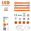 Spot Encastrable Led Downlight Panel Extra-plat 24w Blanc Froid 6000k
