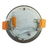 Spot Encastrable Led Inox Downlight Panel Extra-plat 5w Blanc Neutre 4000k