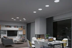 Spot encastrable LED IP44 14W blanc froid et blanc chaud 1500lm ⌀18,5cm Paulmann, Veluna Varifit