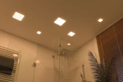 Spot encastrable LED IP44 4,5W blanc chaud 500lm L.7,5 x l.7,5 cm Paulmann, Veluna Varifit