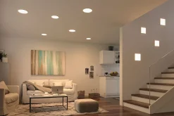 Spot encastrable LED IP44 21W blanc chaud 2400lm L.21,5 x l.21,5 cm Paulmann, Veluna Varifit