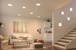 Spot encastrable LED IP44 21W blanc chaud 2400lm L.21,5 x l.21,5 cm Paulmann, Veluna Varifit